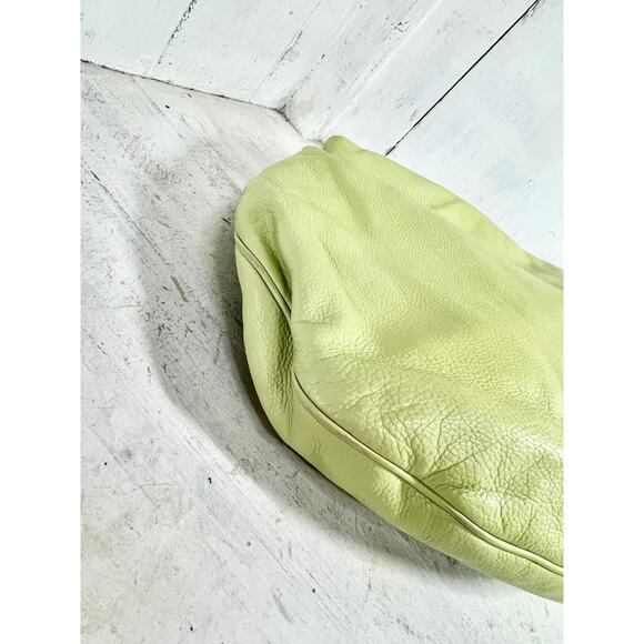 Marc Jacobs Leather Top Handle Shoulder Hobo Handbag Light Apple Green - Picture 10 of 14